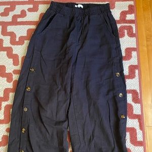 Linen Wide Leg Pants